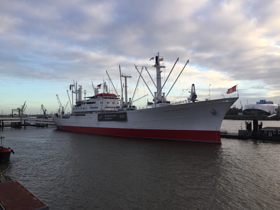 Port w Hamburgu - falcons