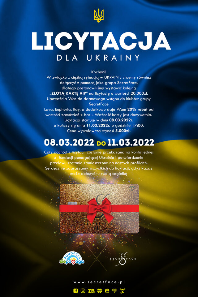 Licytacja dla UKRAINY - LavaClub