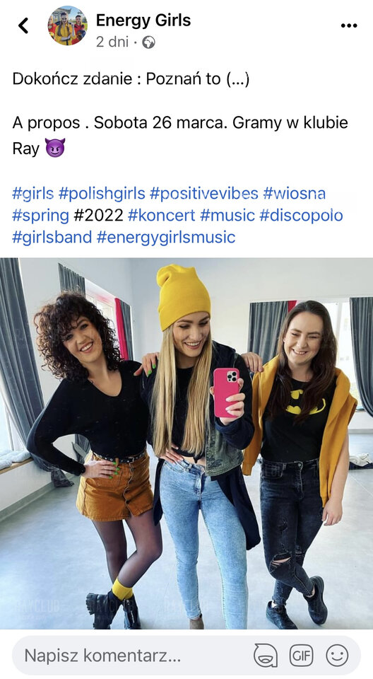 Energy Girls 26.03 poznan ! - RayClub