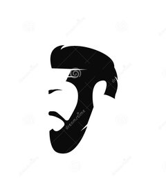 obsługuje-twarz-z-broda-logo-szablonu-ikony-wektorową-ilustrac