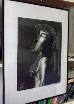 tytuł : sparta ołówek, czarna kredka Format A3 (for sale)