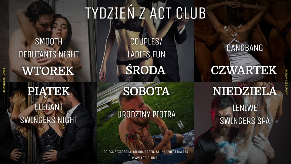Nowy tydzień w ACT! - ACTSwingersClubWarszawa
