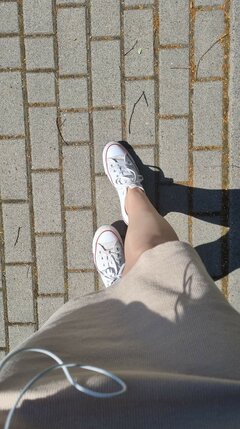 I cyk do pracy dzisiaj gorąco ale mam rajstopki 🙂