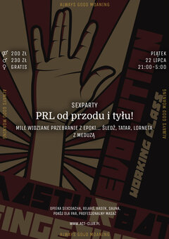 22 LIPCA - PRL OD PRZODU I OD TYŁU - SexParty w ACT!