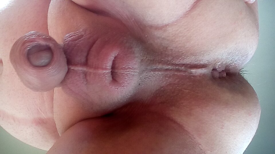 Sissy cwel pokazuje dupkę, dziurkę cipkę, jajeczka, maluszka łechtaczkę 25.07.2022 g.07.16.jpg - Wawa48