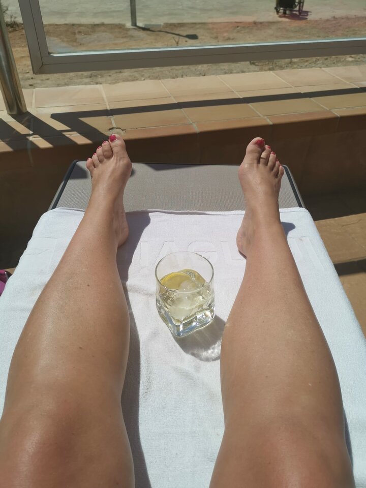 Pyszny drink w promieniach słońca.  - Kawowy_duet