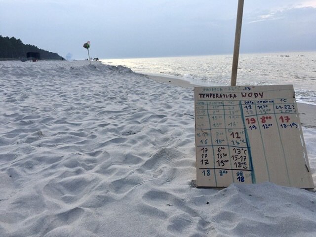 Dębki 2022 - temperatura wody - Plazowicz3city