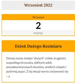 Hmmm ciekawe święto dziś mamy 😂