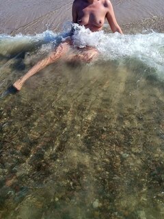 Tak było przyjemnie 😉 woda była cudowna 😁😉