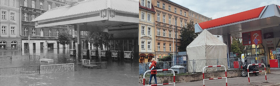 Oto porównanie pewnego miejsca w Opolu, którego kadr konczy - Sweetheart