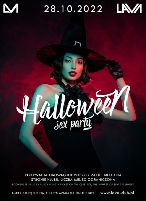 28.10.2022r. PIĄTEK - HALLOWEEN - SEX PARTY - 20-4 - LavaClub