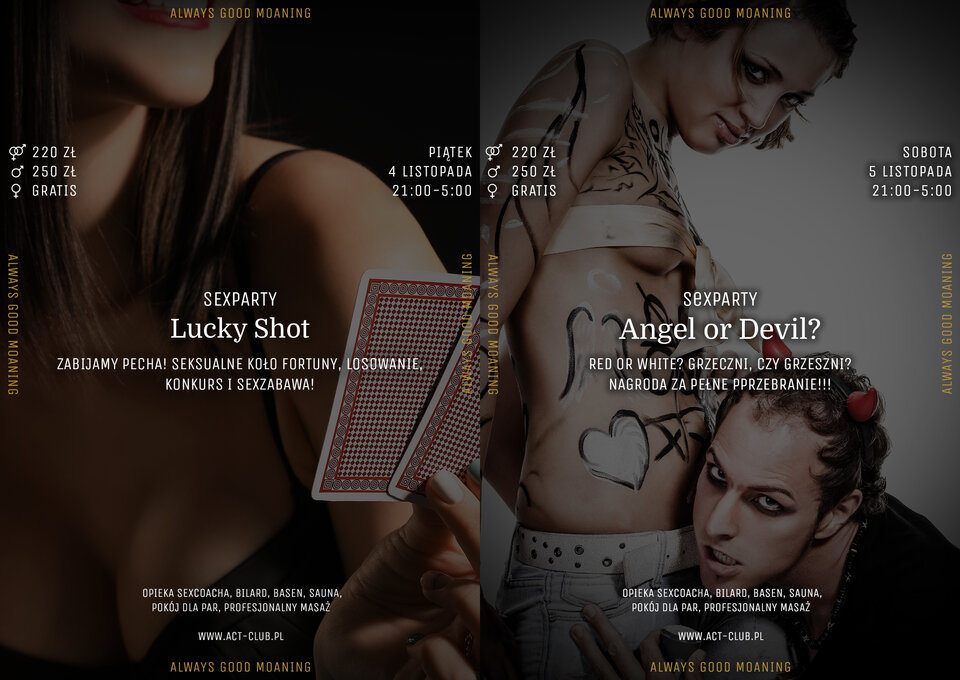 4 i 5 listopada - mocny weekend! - ACTSwingersClubWarszawa