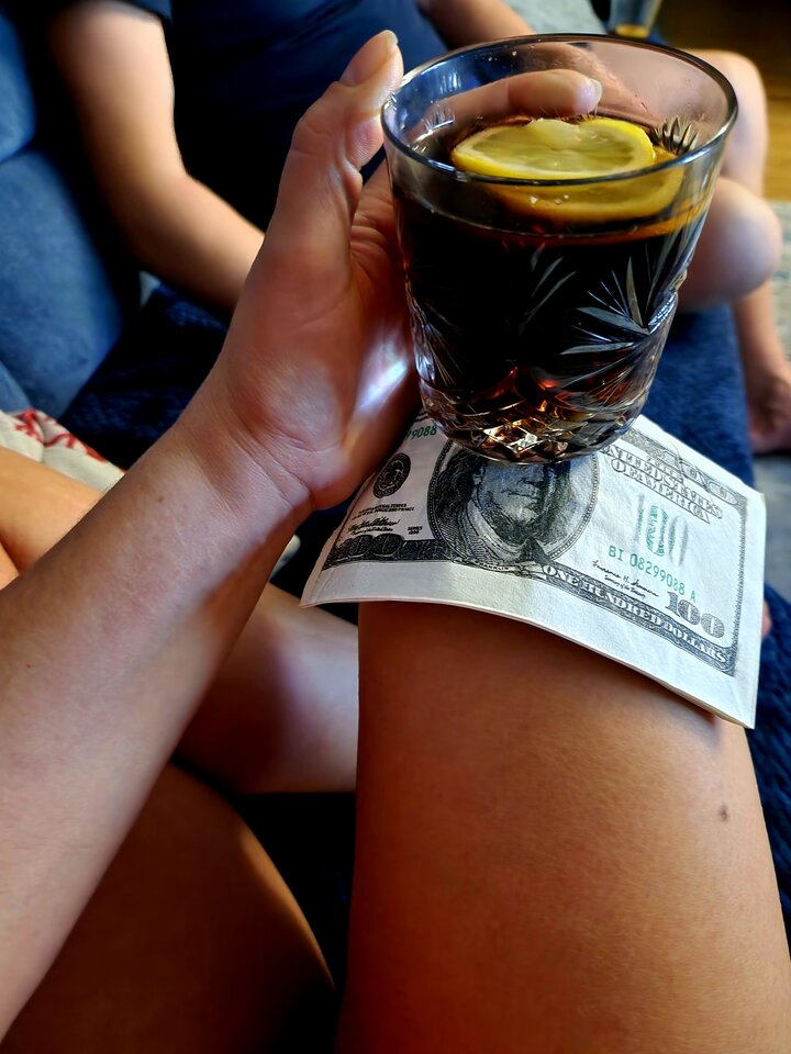whiskey in crystal glass, great time and the best guy at my feet - Tonight_is_TheNight