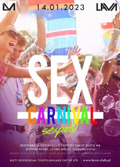 14.01.2023r. SOBOTA - SEX CARNIVAL - SEX PARTY - 20:00-04:00