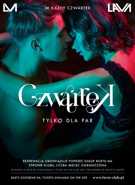 CZWARTEK - IMPREZA TYLKO DLA PAR - 19:00-01:00 - LavaClub