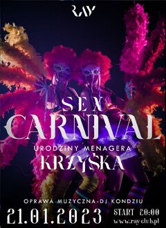 21.01.2023r. SOBOTA - SEX CARNIVAL | URODZINY MENAGERA KRISA | 2