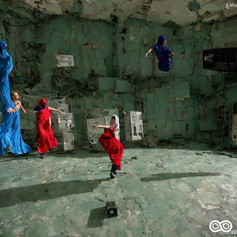 colourful_polish_mohair_burkas_dancing_breakdance_inside_Tsherno - pieprzyciele