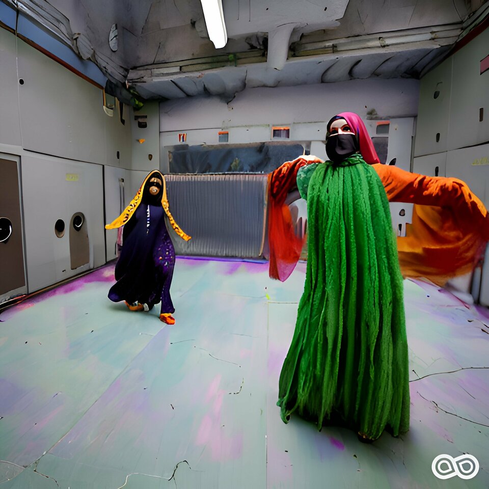 colourful_polish_mohair_burkas_dancing_breakdance_inside_Tsherno - pieprzyciele