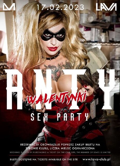 17.02.2023r. PIĄTEK - ANTY-WALENTYNKI - SEX PARTY- 20:00-04:00 - LavaClub