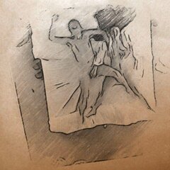 W lustrze nad łóżkiem