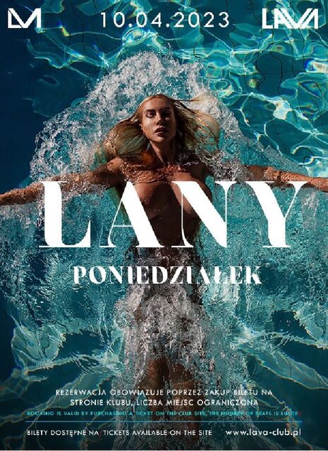 10.04.2023r. LANY PONIEDZIAŁEK - SEX PARTY - 19:00-01:00 - LavaClub