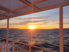 Chorwacki zachód słońca.