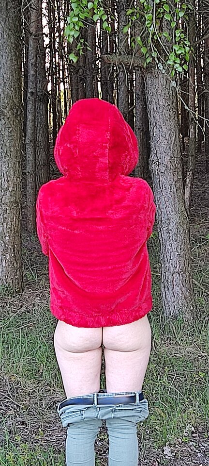 Czerwony Kapturek czeka na wilka ! - edytkaandrzej