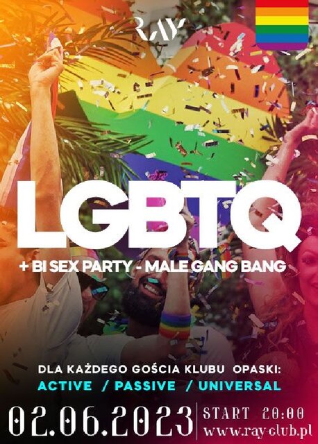 02.06.2023r. PIĄTEK - LGBTQ+ BI SEX PARTY - MALE GANG BANG - 20 - RayClub