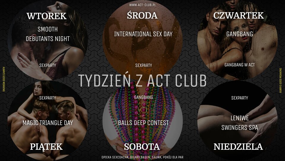 ROZKŁAD TYGODNIA - ACTSwingersClubWarszawa