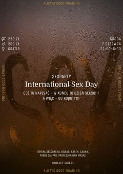7 CZERWCA - International Sex Day - SexParty
