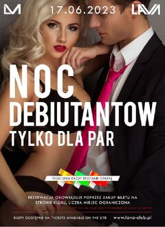 17.06.2023r. SOBOTA - NOC DEBIUTANTÓW - TYLKO DLA PAR - 20-4