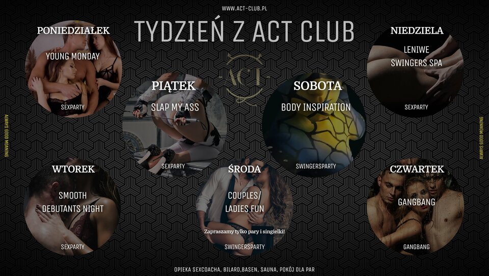 Rozkład tygodnia - ACTSwingersClubWarszawa