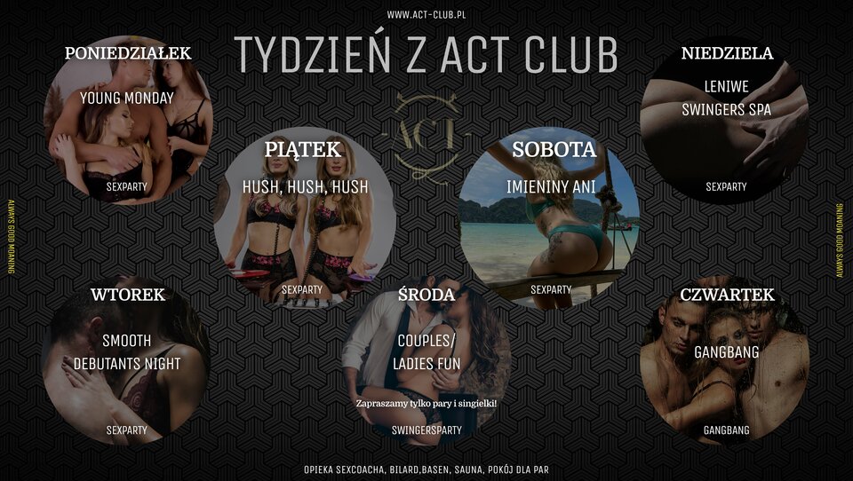 Rozkład tygodnia - ACTSwingersClubWarszawa