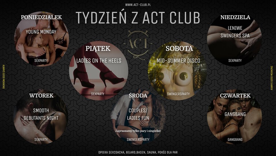 Rozkład tygodnia - ACTSwingersClubWarszawa