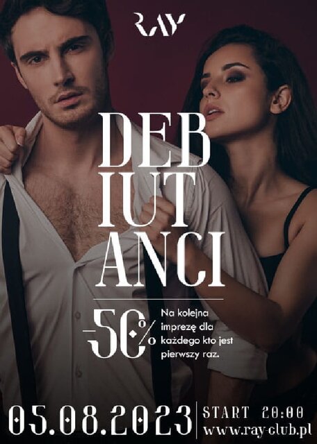 05.08.2023r. SOBOTA - BAL DEBIUTANTÓW DLA PAR - 20:00-04:00 - RayClub