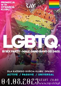 04.08.2023r. PIĄTEK - LGBTQ+ BI SEX PARTY - MALE GANG BANG - 20