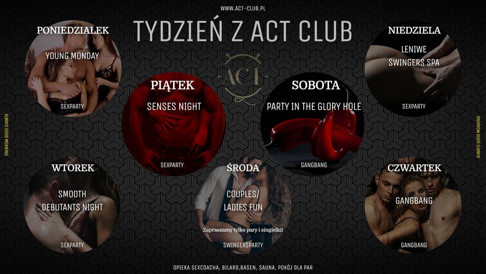 Rozkład tygodnia - ACTSwingersClubWarszawa