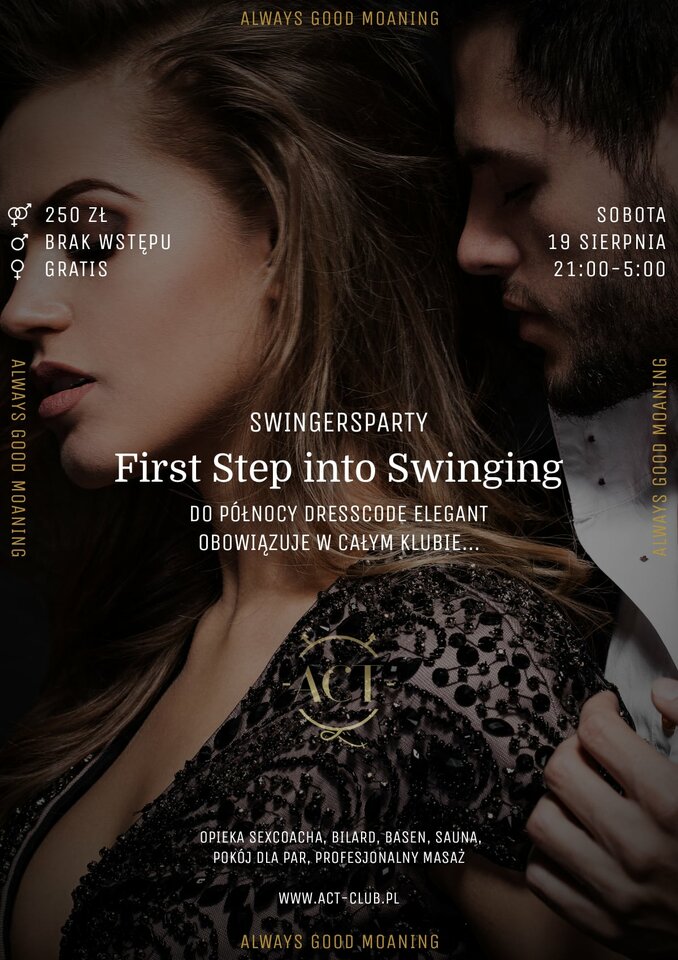 19 SIERPNIA - First Step into Swinging - SwingersParty - ACTSwingersClubWarszawa
