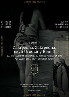 16 WRZEŚNIA - URODZINY RENIII - SexParty