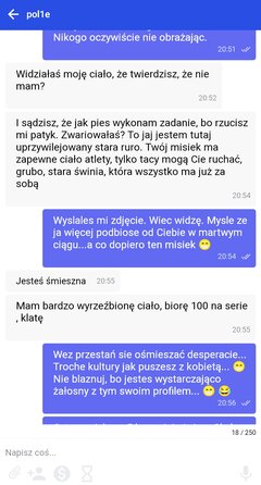 Kolejny desperat...agresja,chamstwo,brak kultury...