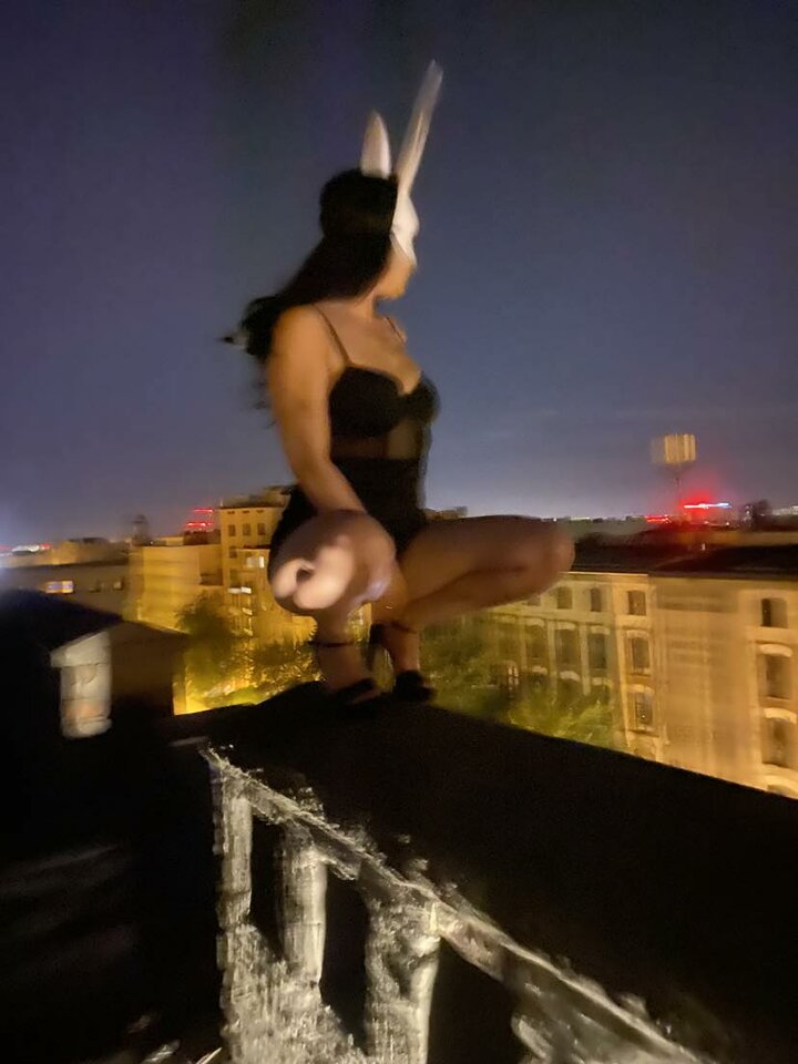 bunny on the roof - OutOfTheBox