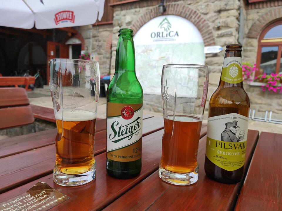 Po zejściu ze szlaku czas na piwko 🍻🤪. - kajkah