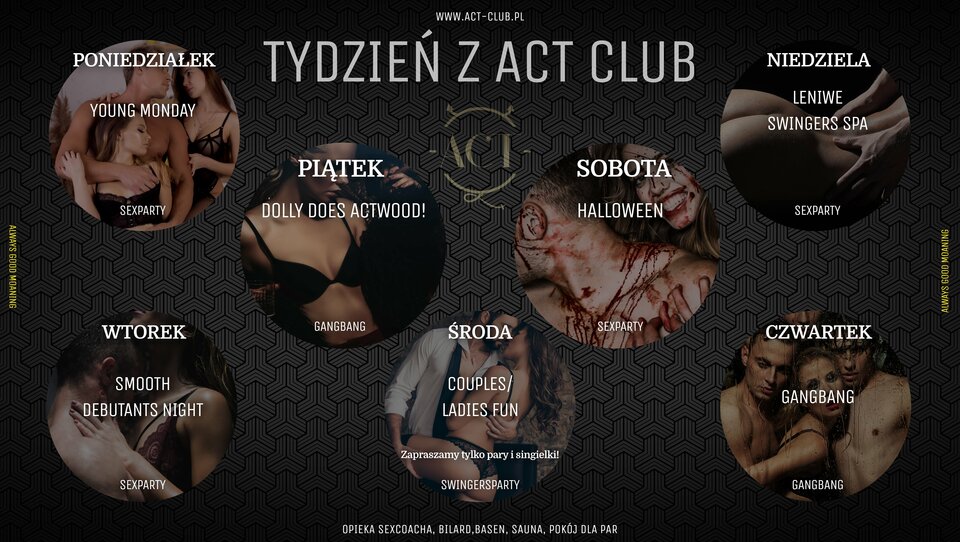 ROZKŁAD TYGODNIA - ACTSwingersClubWarszawa