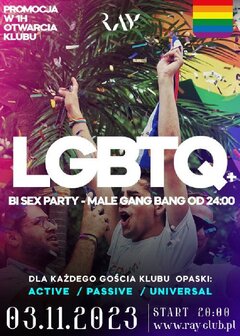 03.11.2023r. PIĄTEK - LGBTQ+ BI SEX PARTY - MALE GANG BANG - 20