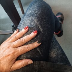 W legginsach i w mini....