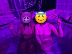 Weekendowy chillout 😈😇🖤🤍