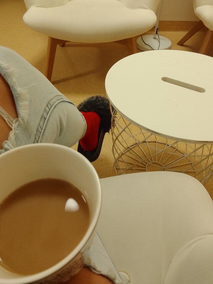 Kawa w samotności hmmm...😋😋 - Niebieskooka903