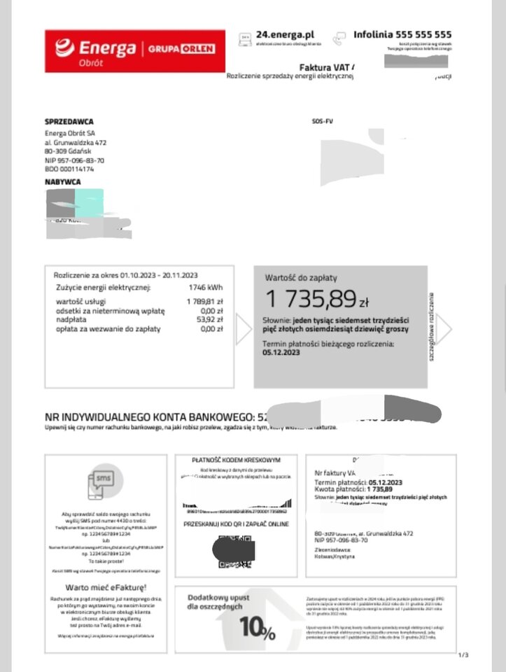 dla niedowiarków cala faktura ze nie klamie ze niby jakas oszuk - PAULINA2353