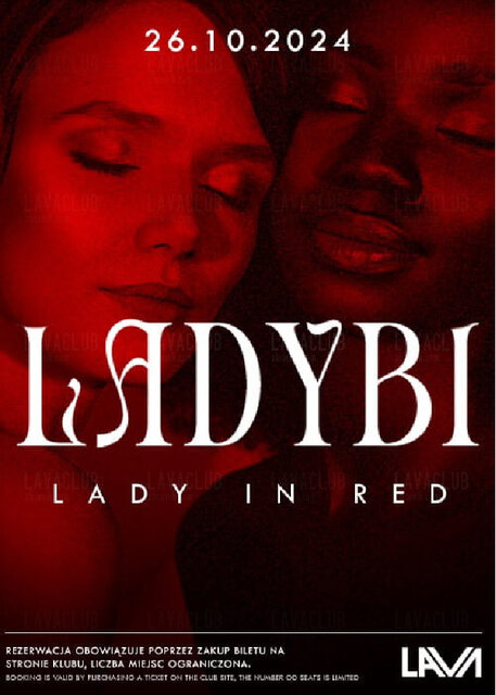 26.10.2024r. SOBOTA - LADY BI IN RED - 20:00 - 04:00 - LavaClub