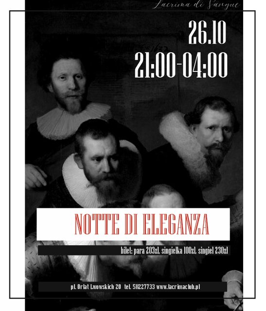 NOTTE DI ELEGANZA - LaCrimadiSangue